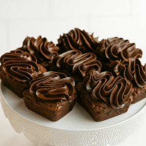TRIPLE CHOCOLATE FUDGE BROWNIES